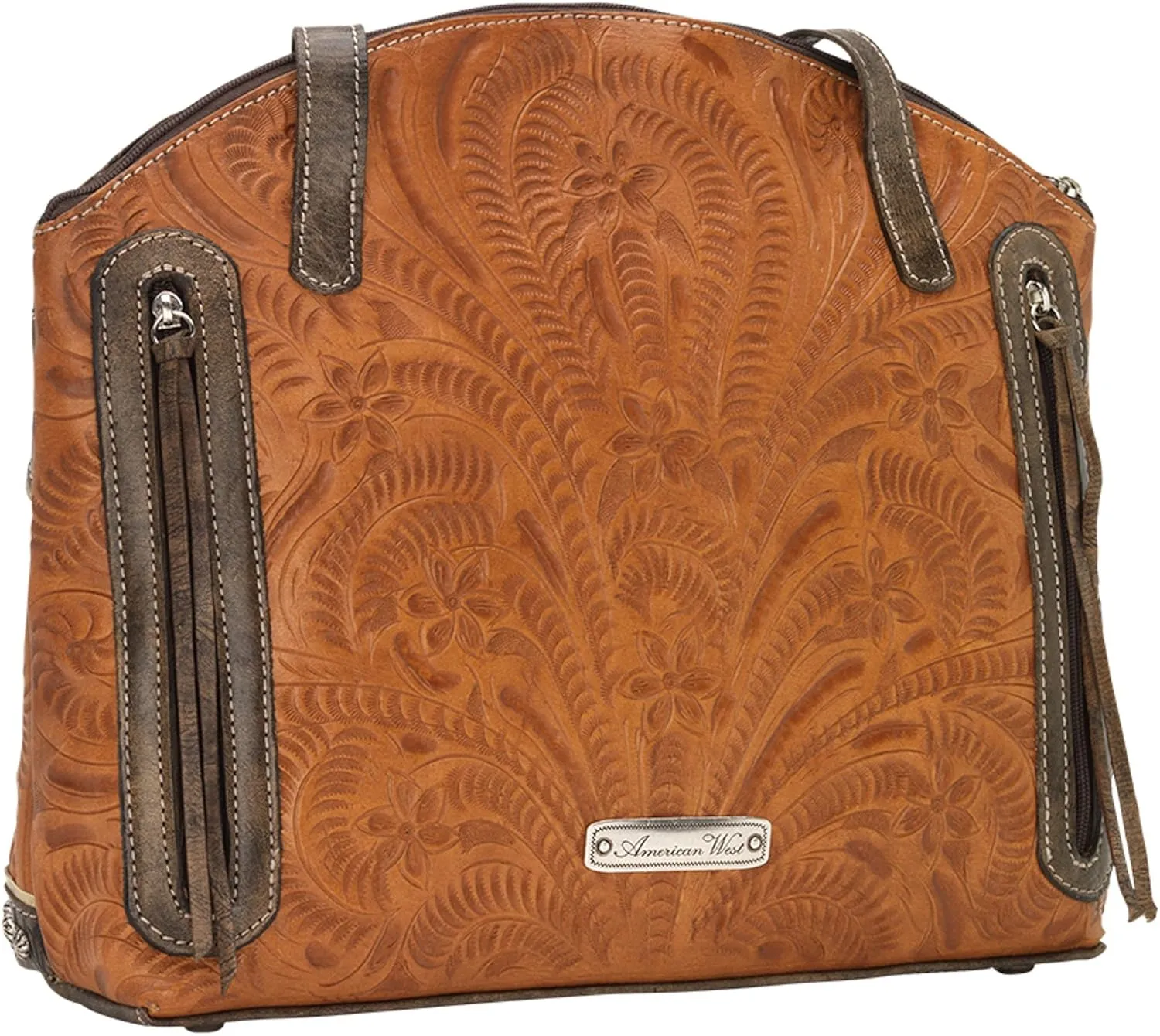 Annie's Secret Half Moon Tote for Women | Leather Lined Ambidextrous Conceal Carry Pocket on Back