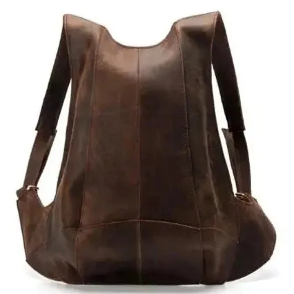 Anti-theft Genuine Leather Backpack For Women