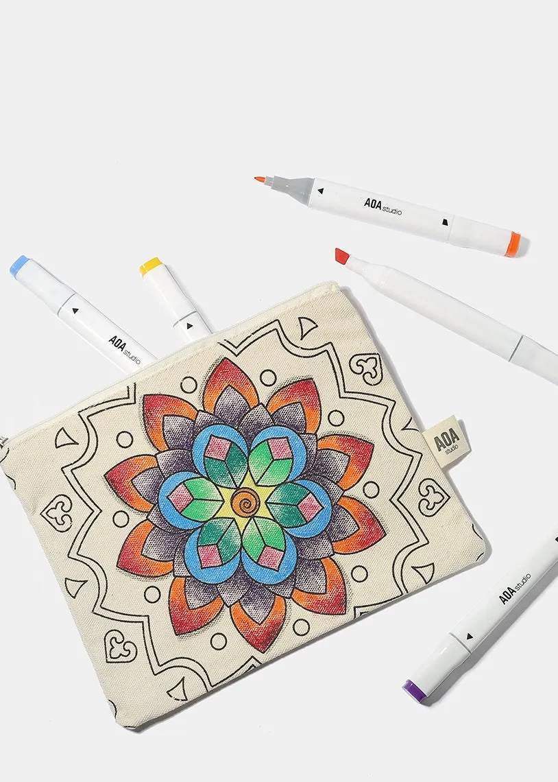 AOA Canvas Fabric Marker Set (12 colors)