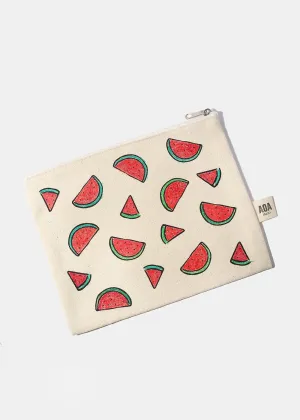 AOA Canvas Pouch - Watermelon Sketch