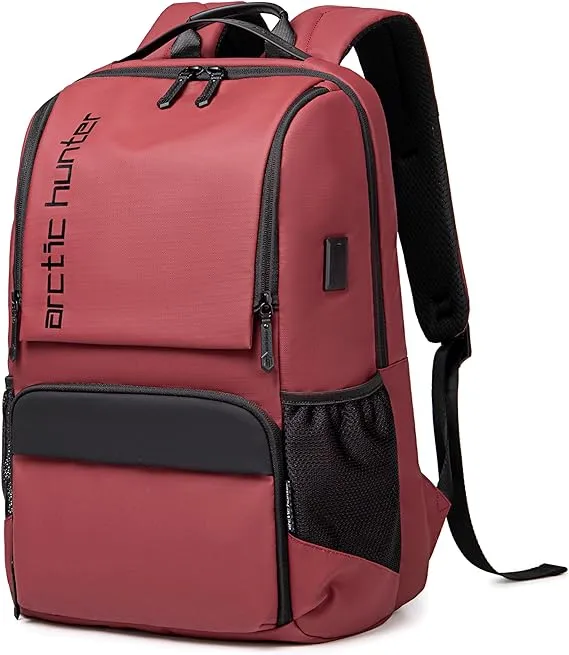 Arctic Hunter Premium Backpack Water Resistant Built-in USB Headphone Jack Laptop Daypack for Men and Women, B00532
