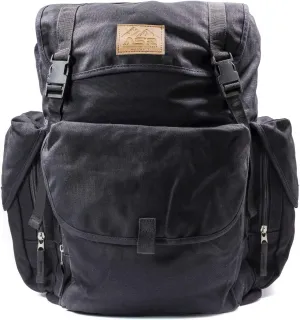 ASR Outdoor 30L Heavy Duty Gold Prospecting Backpack, Canvas Camping Rucksack (Black)