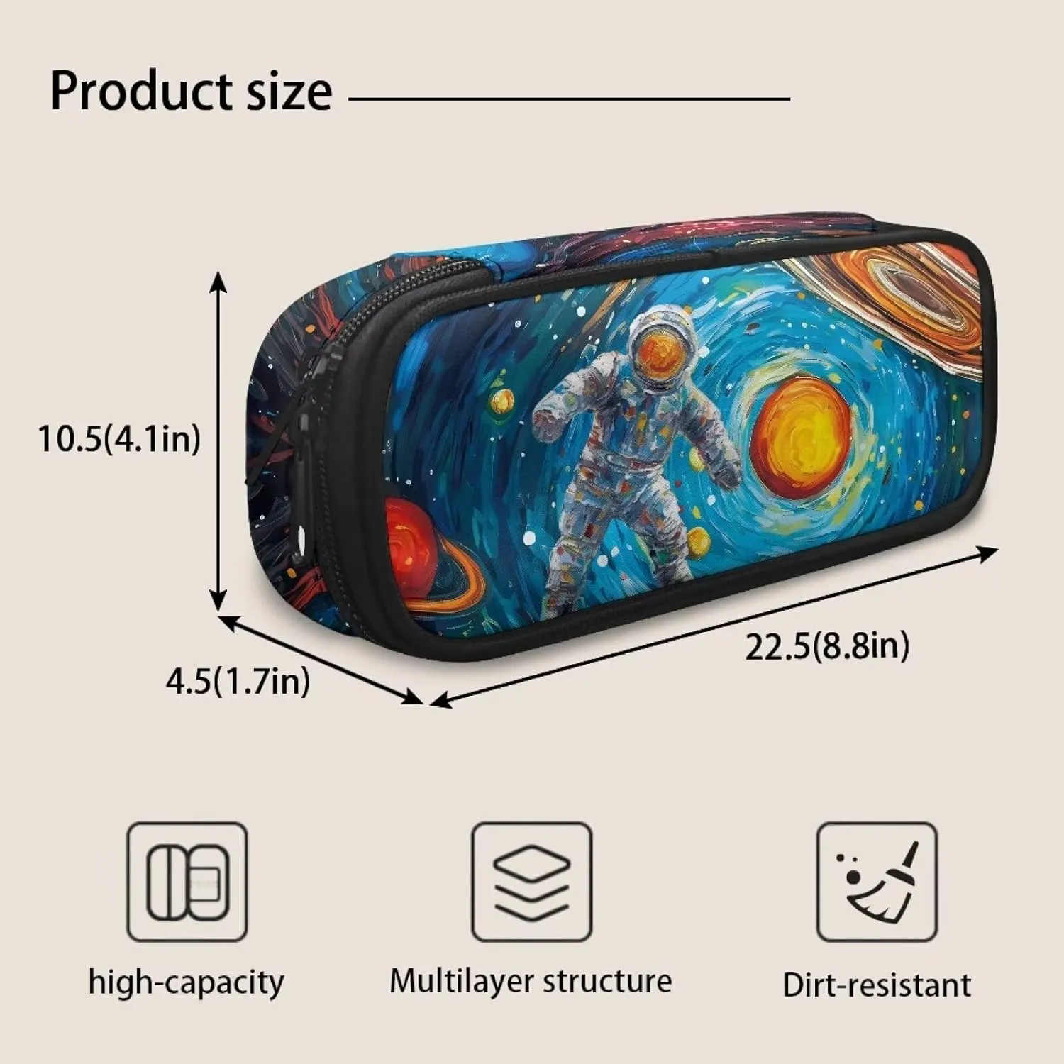 Astronauts in the Milky Way Backpack Teen Girls School Backpack Kids Bookbag Lightweight Travel Laptop Backpack Stylish Casual Daypack