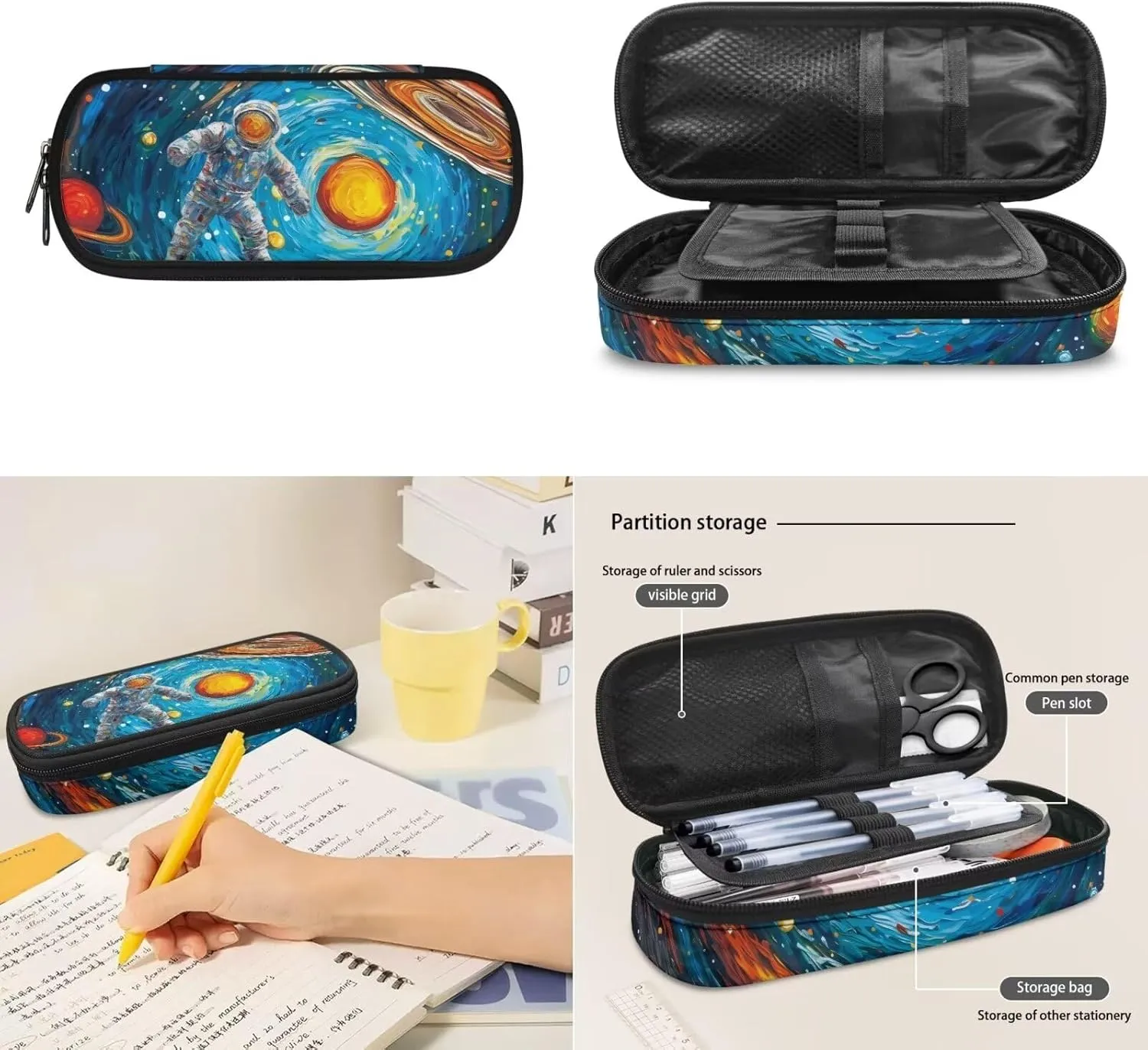 Astronauts in the Milky Way Backpack Teen Girls School Backpack Kids Bookbag Lightweight Travel Laptop Backpack Stylish Casual Daypack