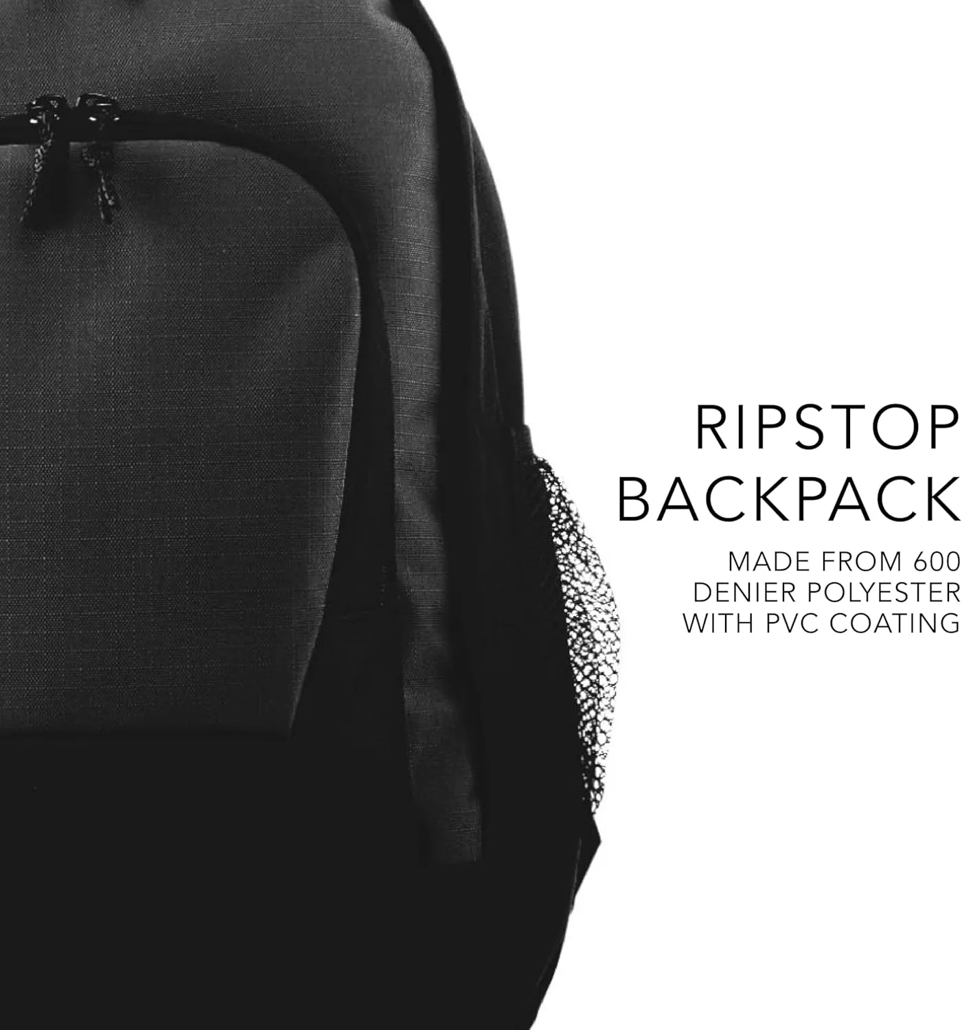 Augusta Sportswear Ripstop Backpack, One Size, Black/Black