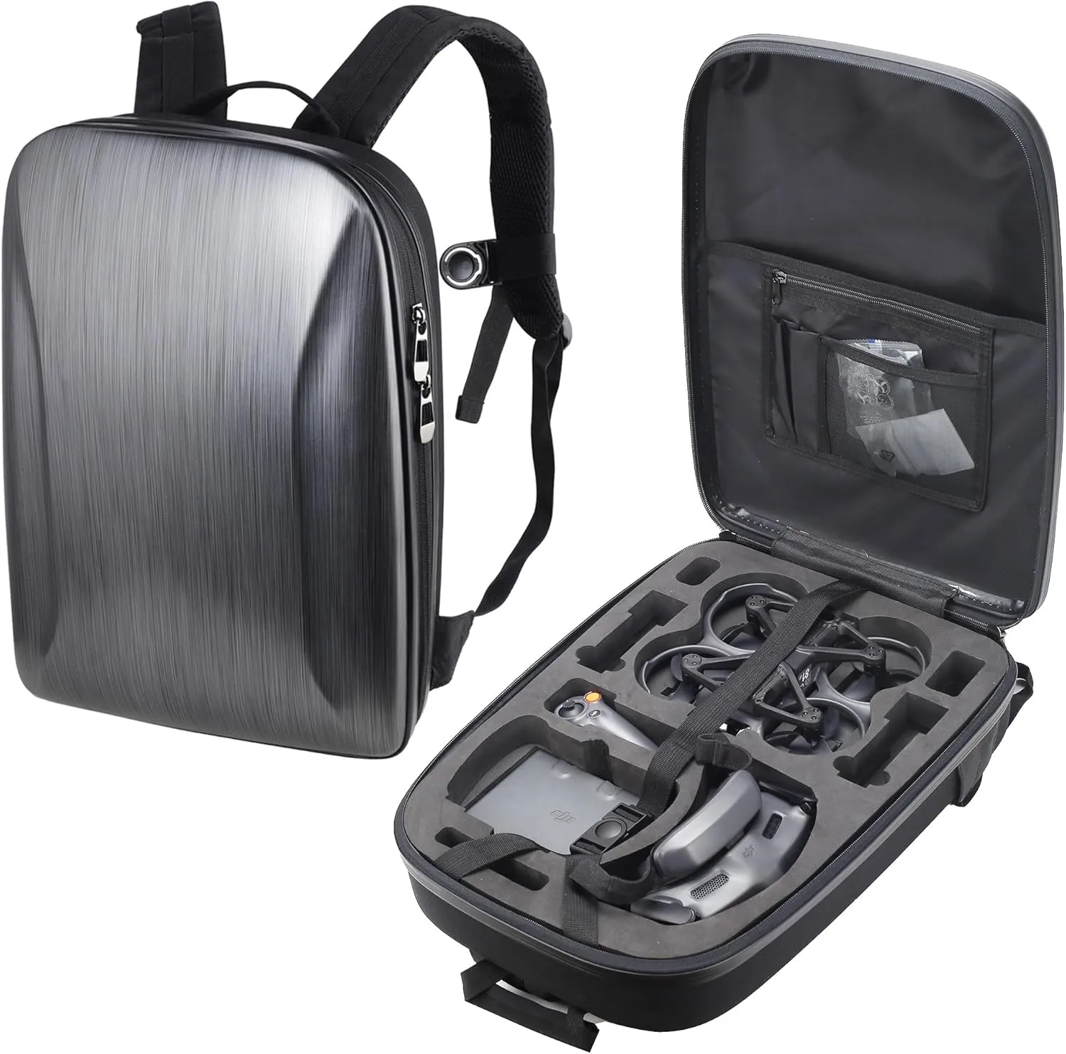 Avata 2 Case - Waterproof Hard Shell Shoulder Bag for DJI Avata 2 Fly More Combo, Goggles 3, RC Motion 3 Controller, Batteries and Accessories