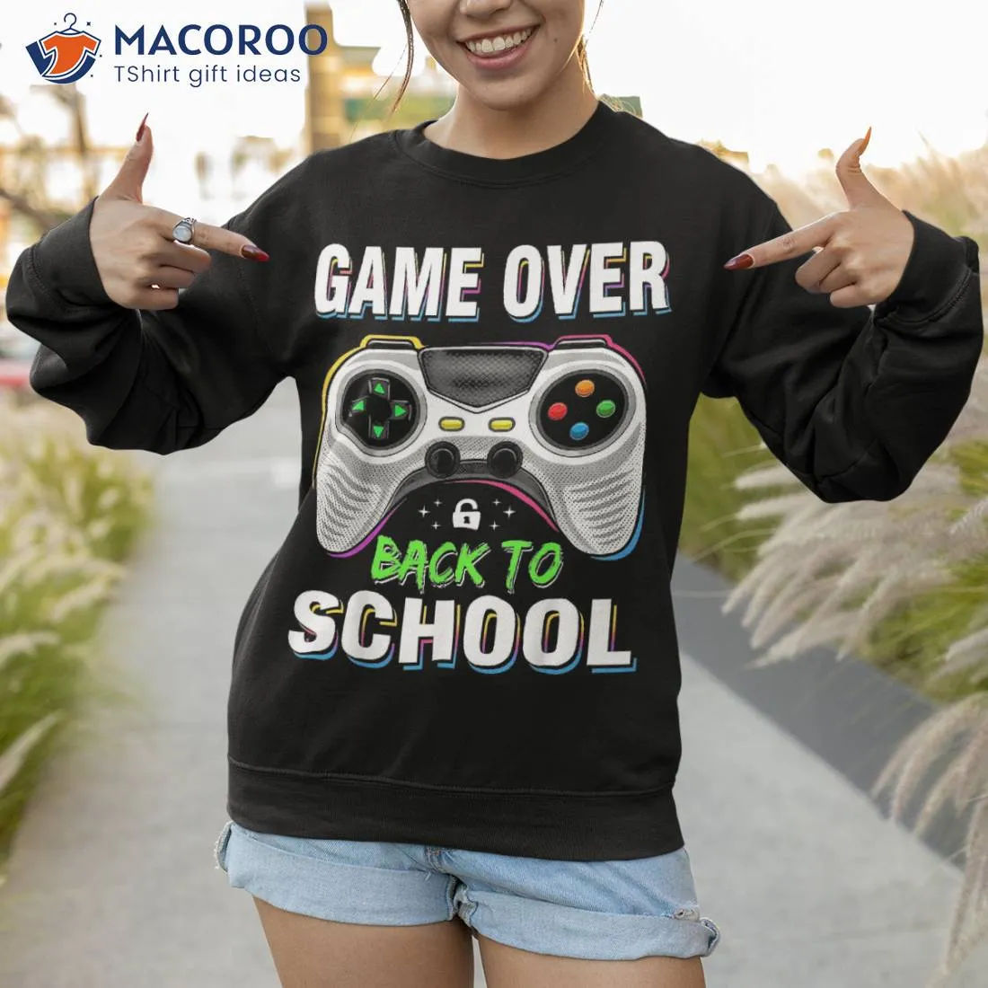 Back To School Funny Game Over Teacher Student Controller Shirt