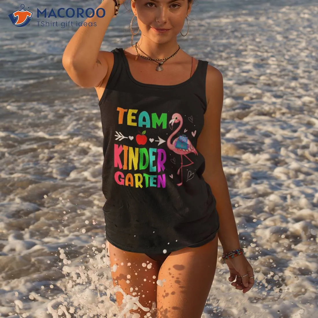 Back To School Kindergarten Flamingo Student Kids Boys Girls Shirt