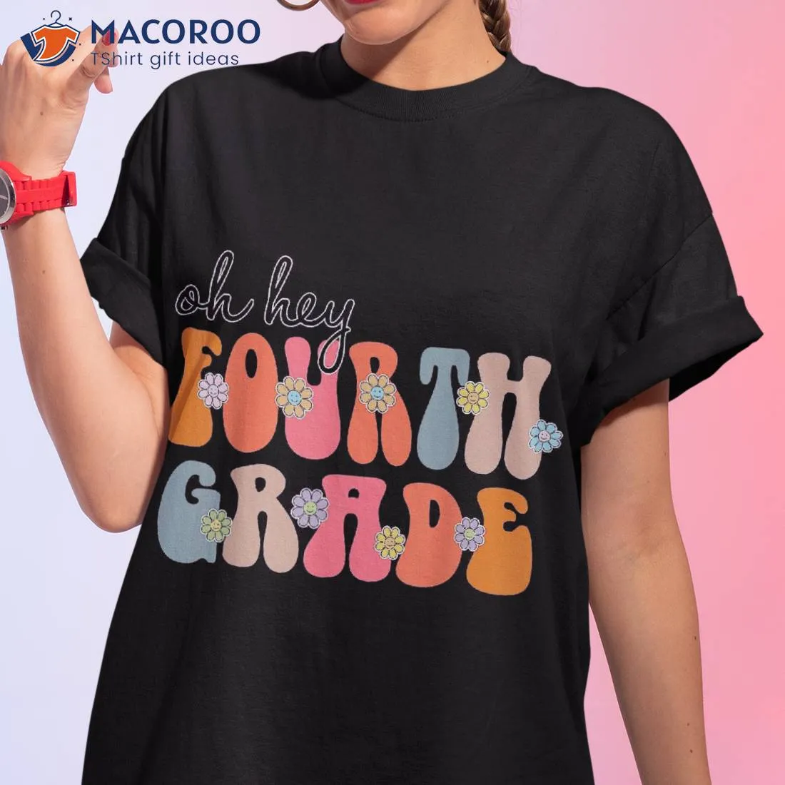 Back To School Oh Hey Fourth Grade Teacher Student Boys Girl Shirt