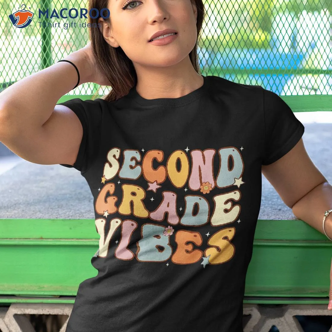 Back To School Second Grade Vibes Student Teacher Kids Shirt