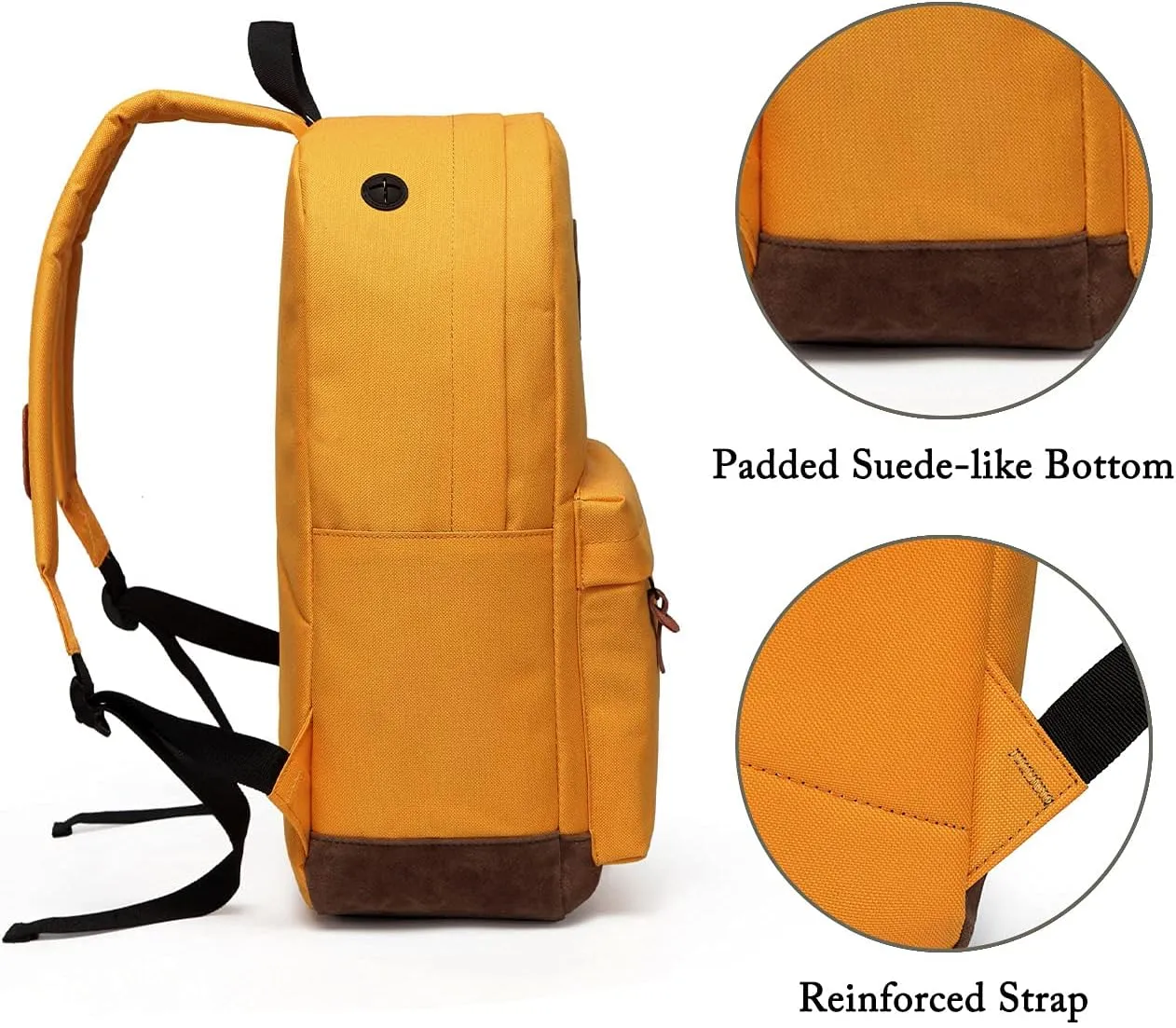 Backpack for Men Women,VASCHY Classic Water-resistant Lightweight Travel School Backpack Casual Daypack