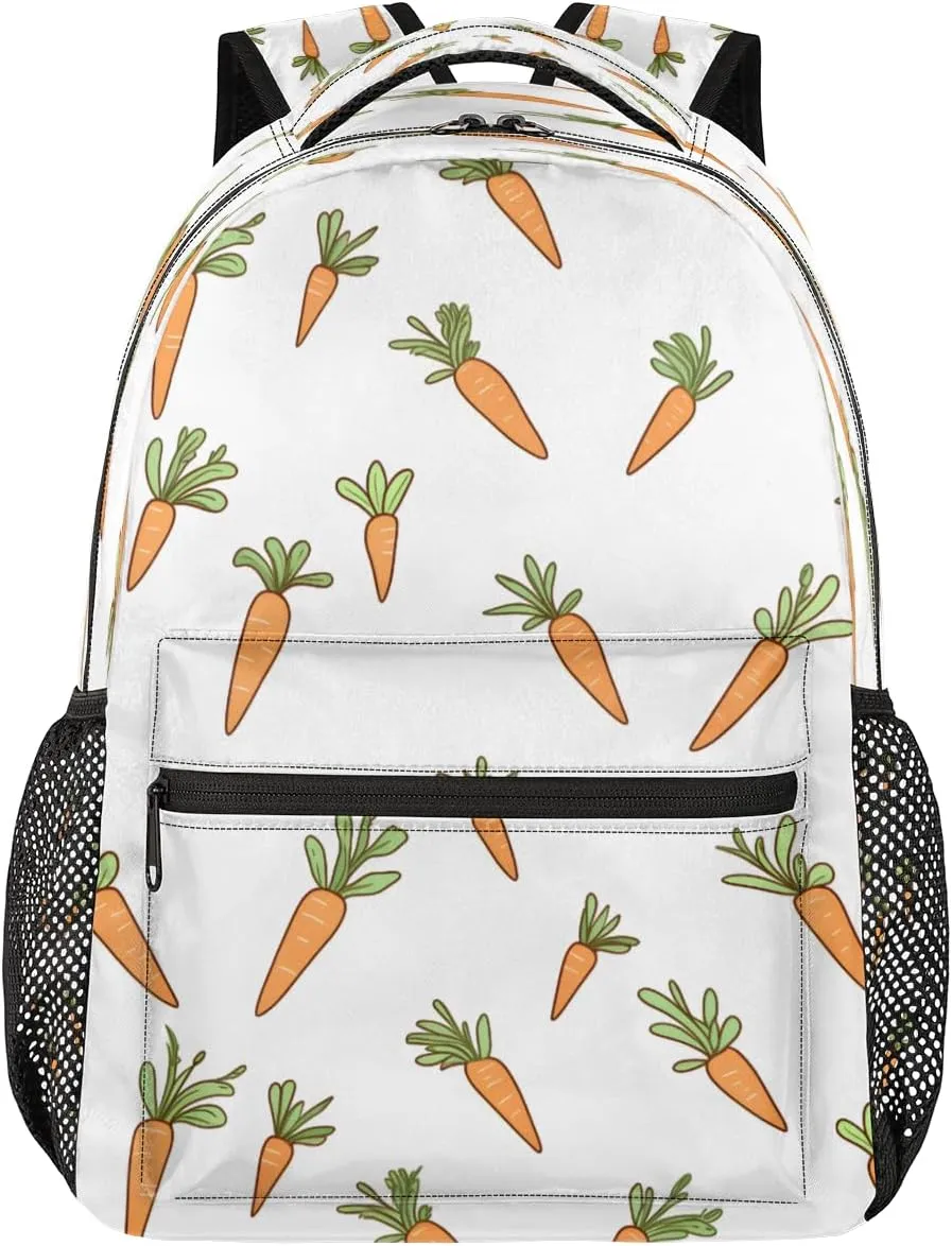Backpack for Women Men, Waterproof Carrot Roots Casual Back Pack, Lightweight Easter Daypack Bag for Travel Camping Work