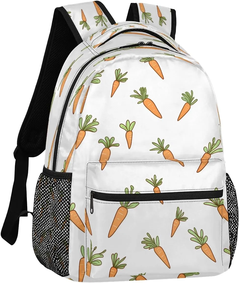 Backpack for Women Men, Waterproof Carrot Roots Casual Back Pack, Lightweight Easter Daypack Bag for Travel Camping Work