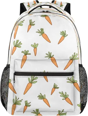 Backpack for Women Men, Waterproof Carrot Roots Casual Back Pack, Lightweight Easter Daypack Bag for Travel Camping Work