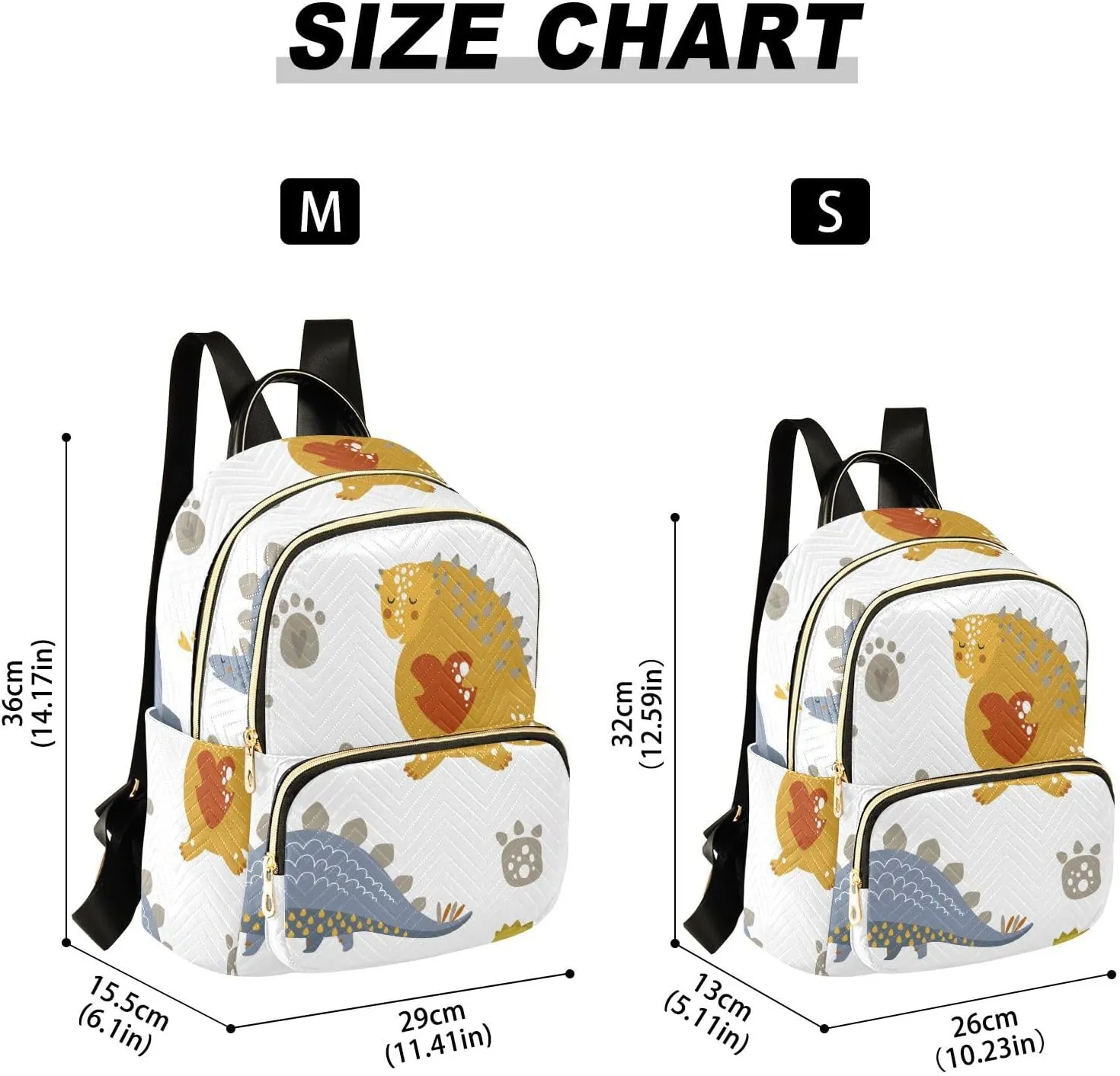 Backpack for Women Shoulder Bag Lightweight Mini Backpack Casual Daypack Back Pack for Travel Work Dinosaur (Medium Pattren 2)