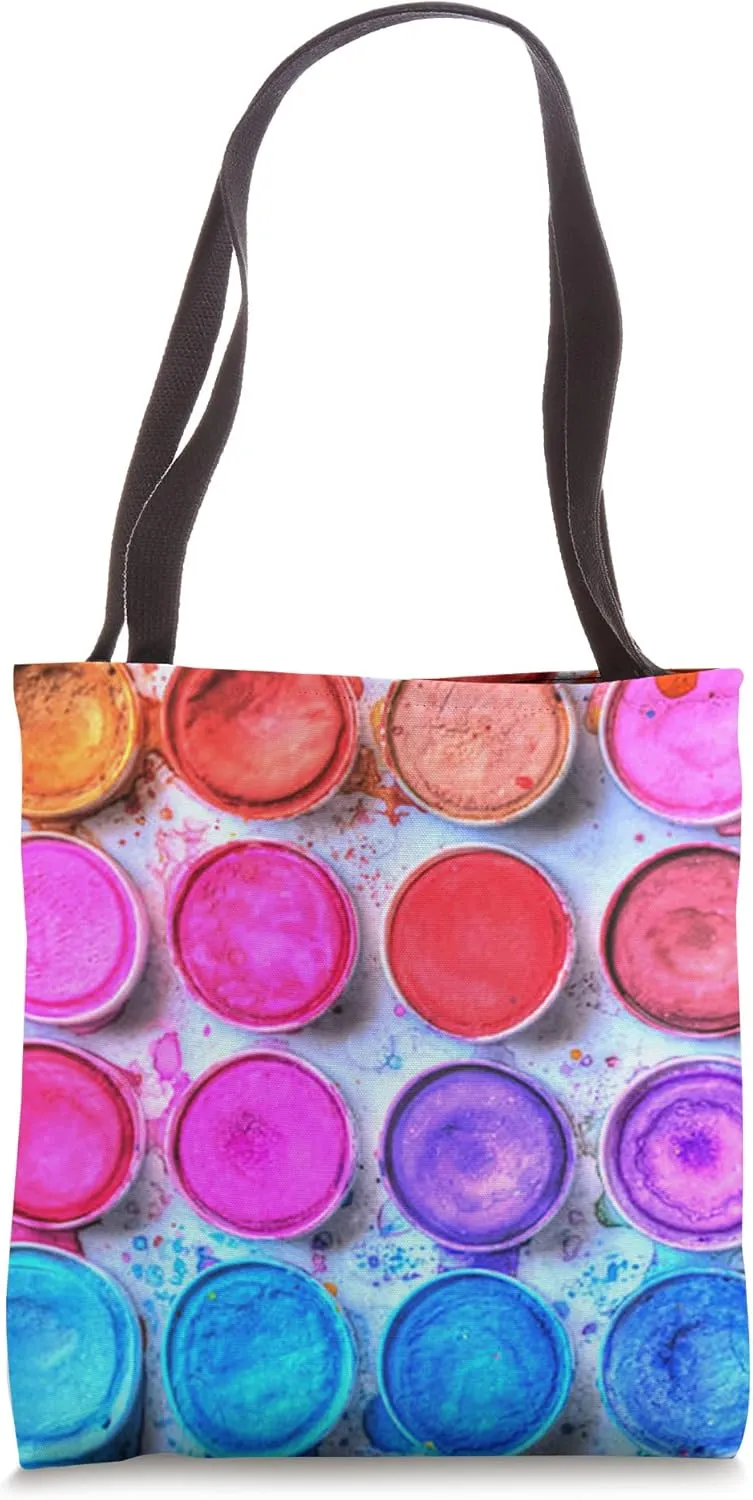 Backpack Handbag Shoulder Bag with Colorful Pigment Tote Bag