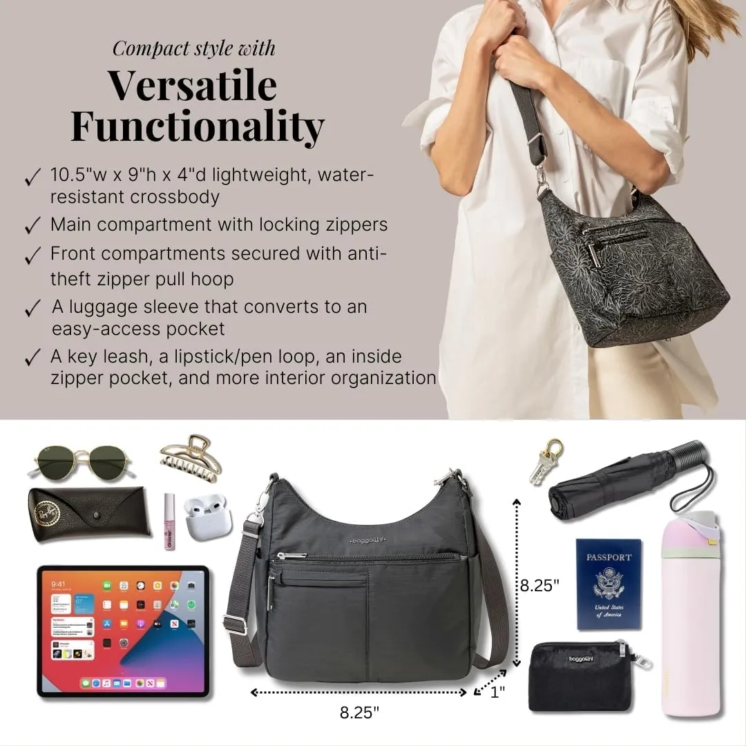 Baggallini Securtex Anti-Theft Free Time Crossbody Bag