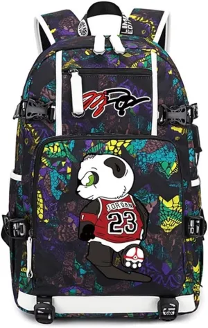 Basketball Legend Never Ends Multifunction Backpack Travel Laptop Daypack Fans Bag For Men Women (Style 9)