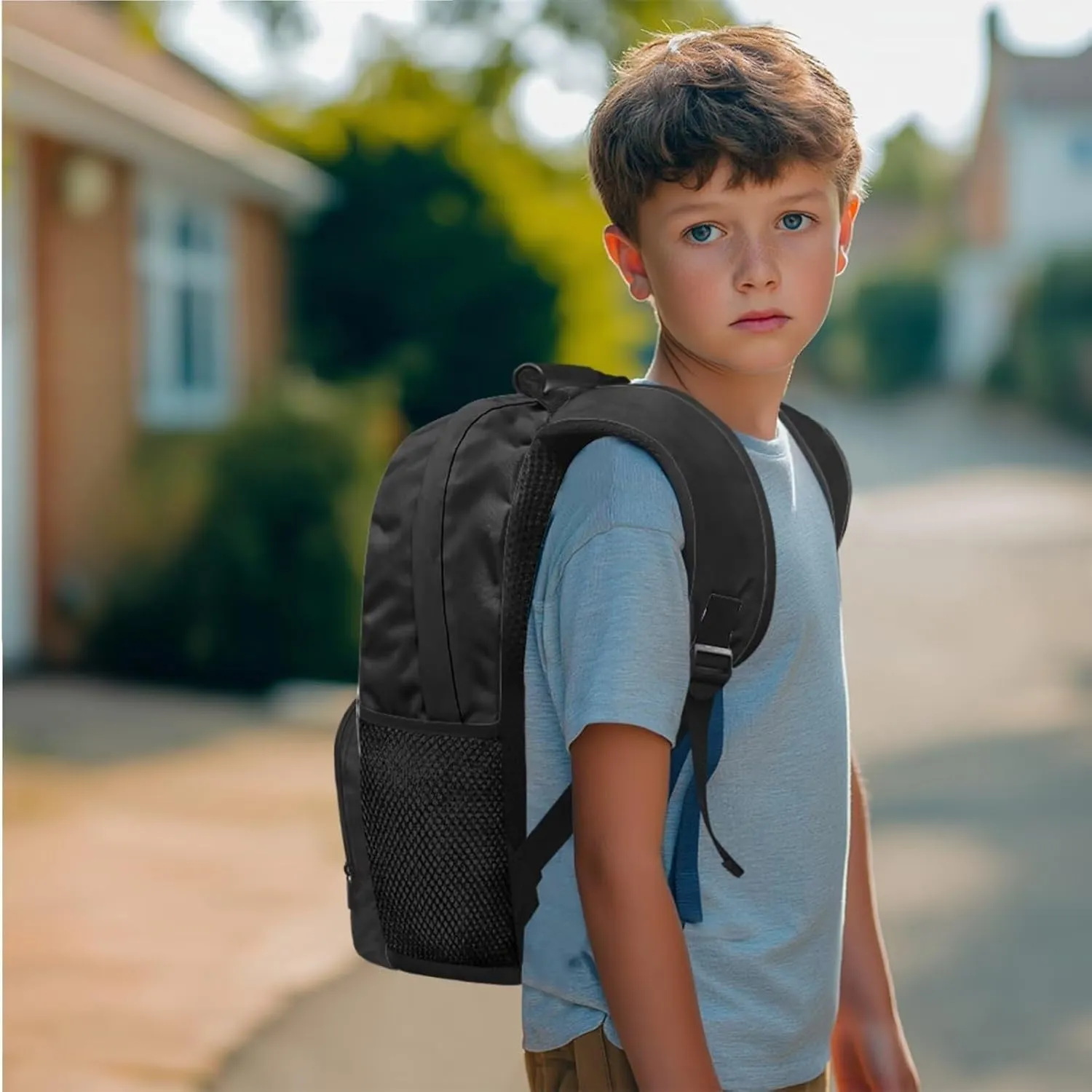 Basketball Monster 3PCS Sports Backpack Kit Kids School Bag Trendy Boys Lunch Bag with Pencil Case Lightweight Bookbag for Elementary Boys Sporty Design