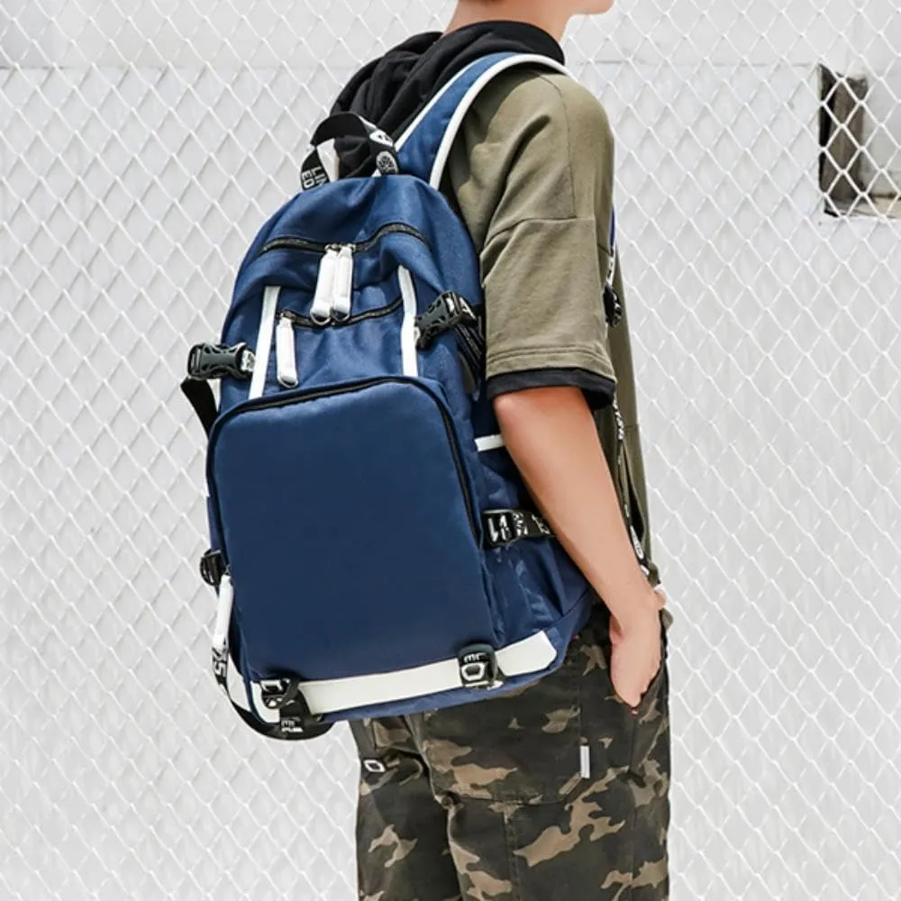Basketball Player 23 Student School Bag, Laptop Backpack, Ultra-Light Travel Bag, For Men And Women (Blue1)