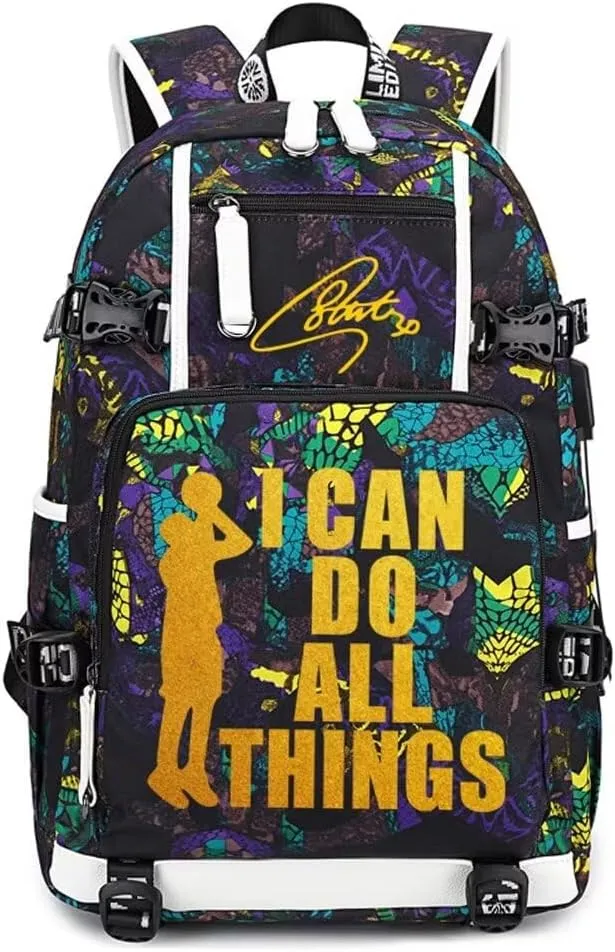 Basketball Player 30 Multifunction Backpack Travel Daypack Fans Bag For Men Women (Style 6)
