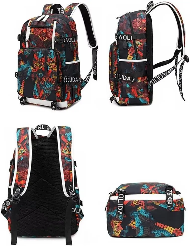 Basketball Player 30 Multifunction Backpack Travel Daypack Fans Bag For Men Women (Style 6)