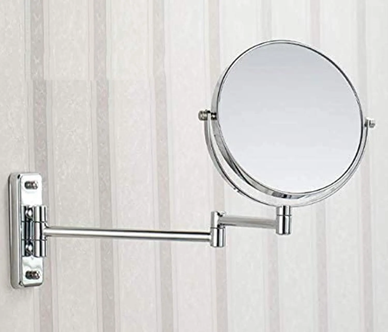 Bathroom Mirrors Make Up Wall Mounted Mirror 3X Magnifying Concealed Install Simply and Luxury Decorate for Hotel Vanity(8 inches)