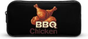 BBQ Chicken Pencil Case Small Pen Holder Bag Makeup Pouch Stationery Organizer for Office Travel