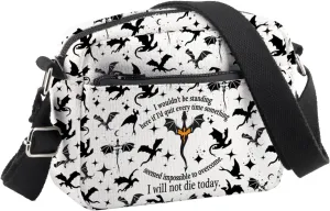 BDPWSS Fourth Book Merchandise Fourth Book Fan Crossbody Bag Basgiath War Gift I Will Not Die Today Dragon Rider Gift