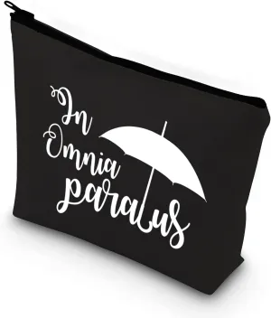 BDPWSS In Omnia Paratus Makeup Bag TV Show Inspired Cosmetic Bag For Fans Gift Friendship Gift (In Omnia paratus bl)