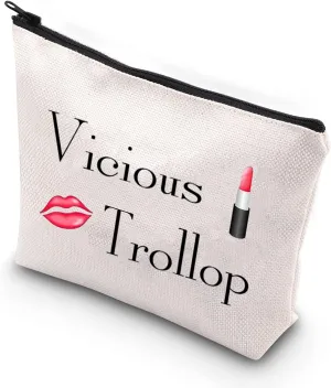 BDPWSS Vicious Trollop Bride Wedding Cosmetic Bag For Friend Bff Bride To Be Makeup Pouch Bridal Shower Gift (vicious trollop)