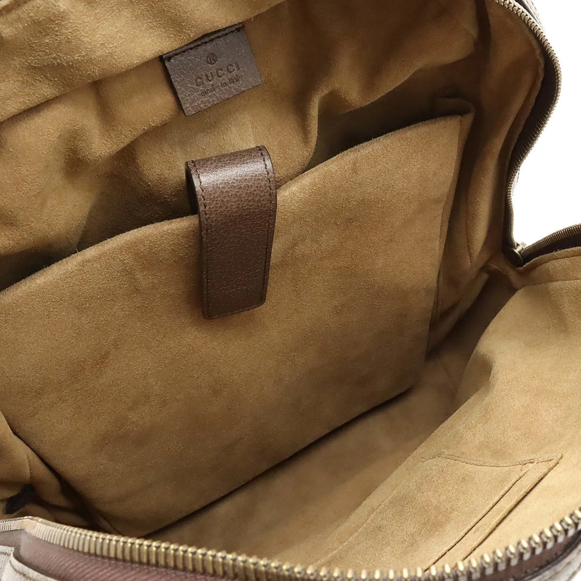 Bengal GG Military discount Proven track record Brown Line PVC Tiger Beige Leather Backpack Sherry Rucksack Multicolor GUCCI Supreme 428027