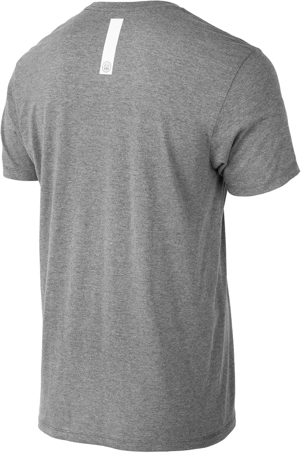 Beretta Men's Hardlines Casual Active Wear Crew Ribbed Neck Logo Pattern Double Needle Hems Regular Fit Short Sleeve T-Shirt