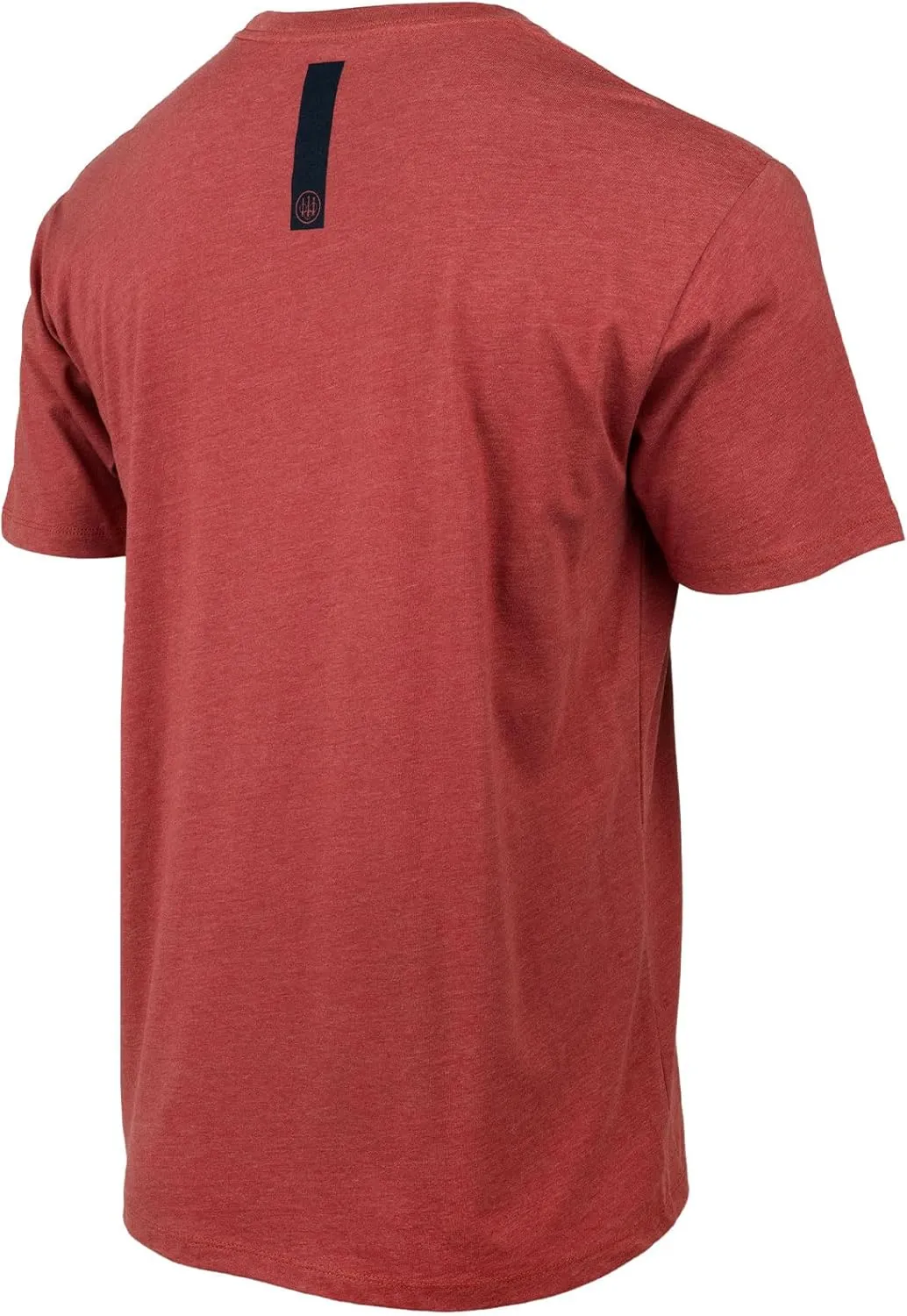 Beretta Men's Hardlines Casual Active Wear Crew Ribbed Neck Logo Pattern Double Needle Hems Regular Fit Short Sleeve T-Shirt