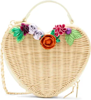Betsey Johnson WallFlower Crossbody, Natural Multi