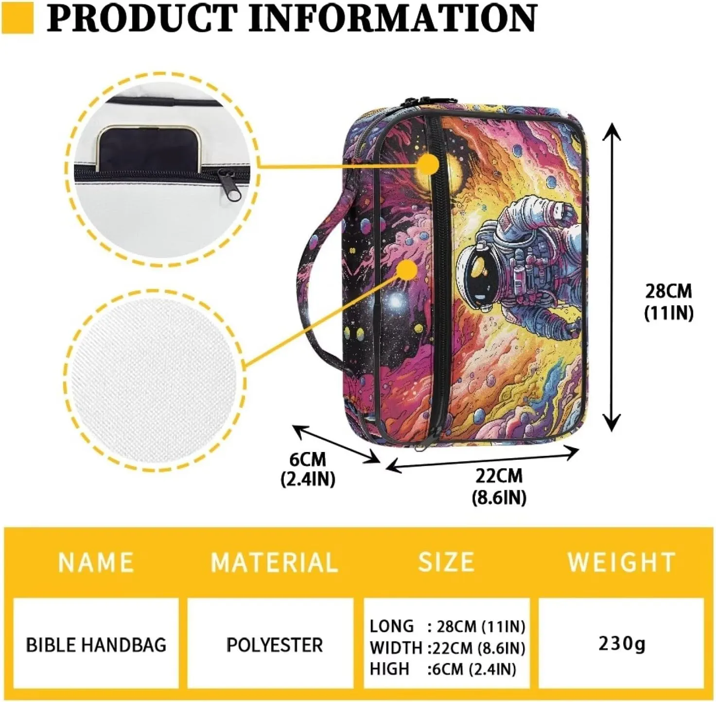 Bible Covers for Women Large Bible Case for Men Floral Tote Bag Bible Carrying Case with Handle
