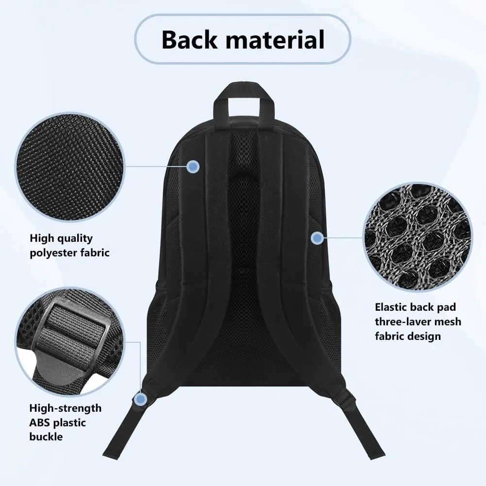 Black Afro Girl School Backpack for Children Large Storage Book Bag for Kids African Cool Girl School Bag with Lunch Box & Pencil Case for Boys Girls School Supplies