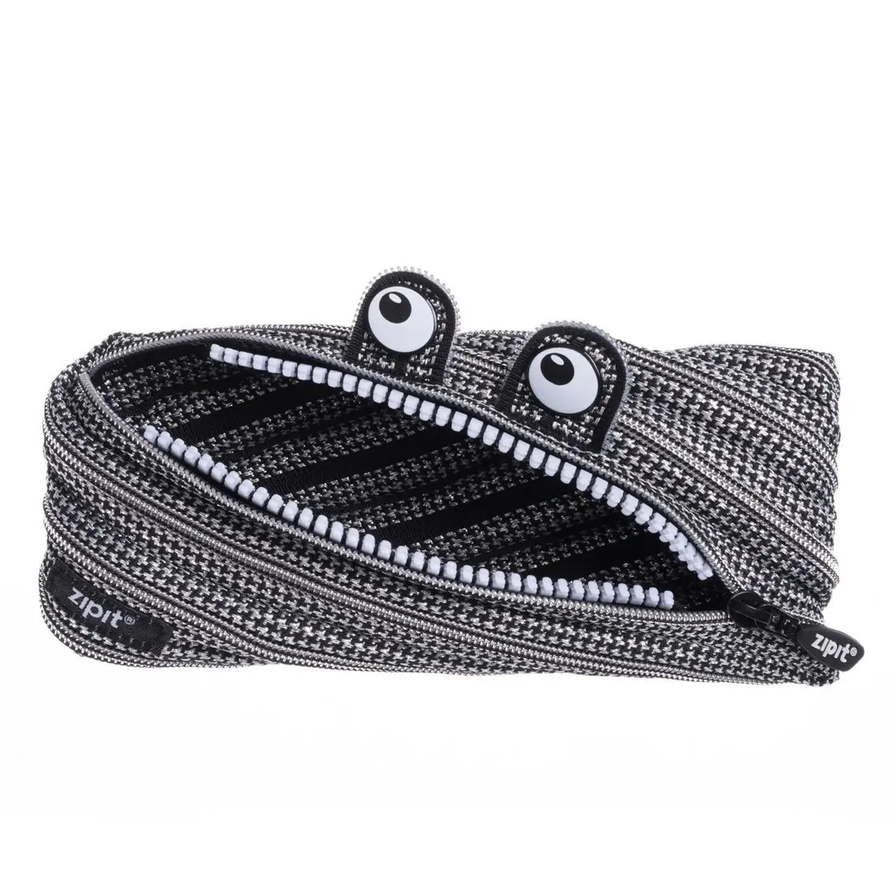Black   Silver Monster Zipper Pouch