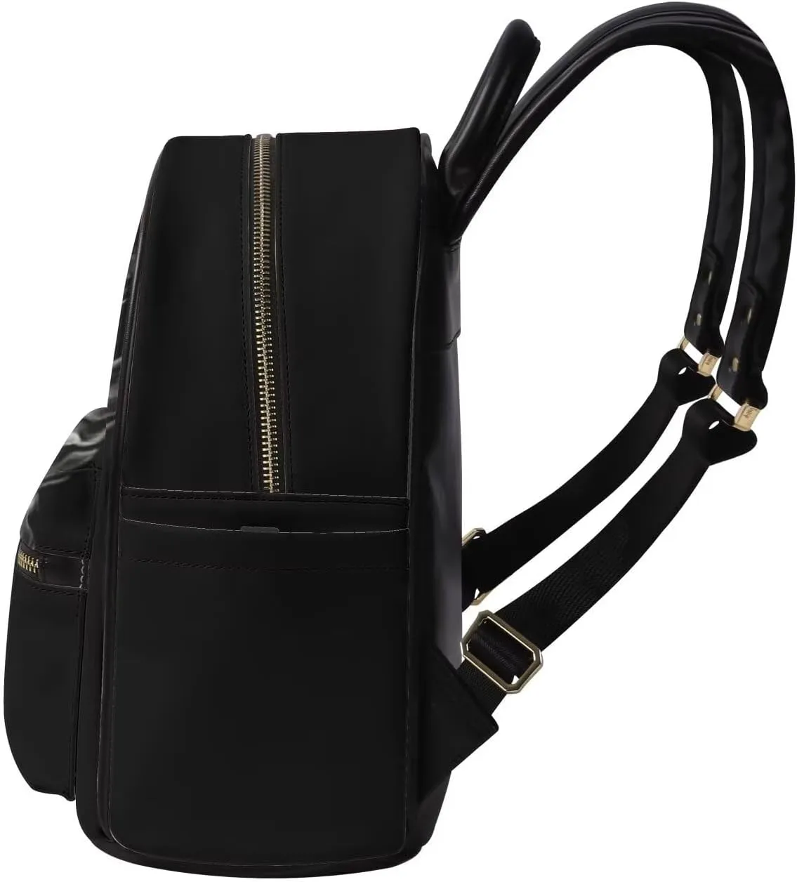 Black Skull Mini Backpack for Women Casual PU Leather Backpack Work Daypack Waterproof Travel Shoulders Bag with Front Zipper Pocket