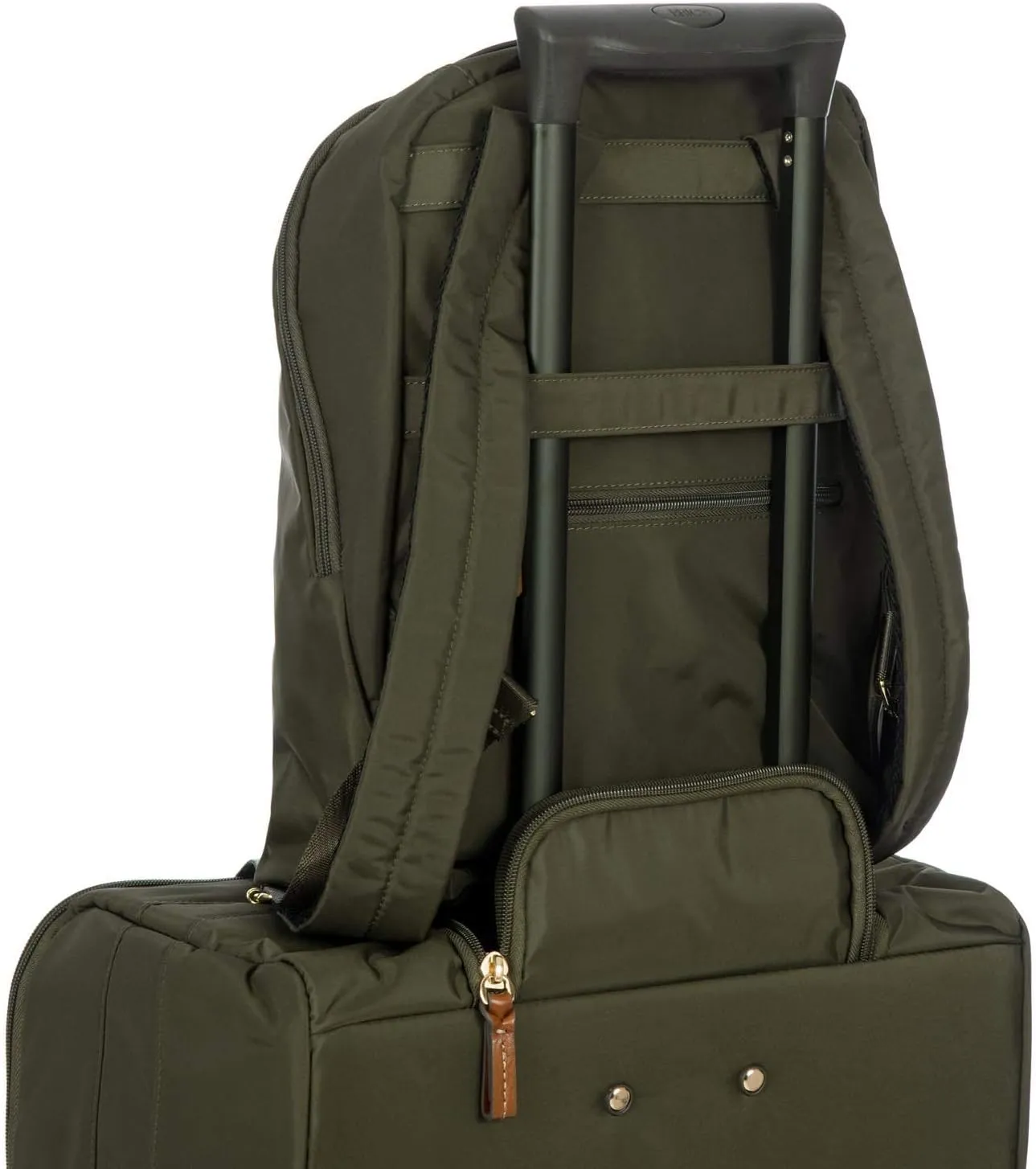 Bric's X-Travel City Backpack - 13 Inch - Travel Backpack for Women and Men - Designer Bag with Large Pockets - Olive