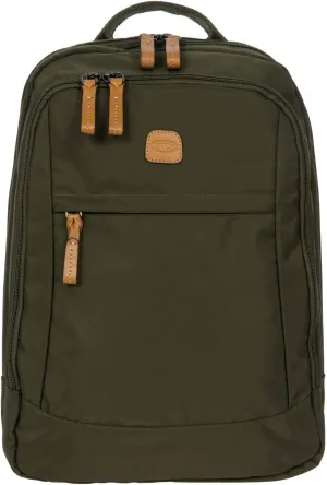 Bric's X-Travel Metro Backpack - 15 Inch - Travel Backpack for Women and Men - Designer Bag with Large Pockets - Olive