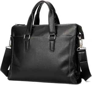 Briefcase Men's Business Top Layer Cowhide Hand Crossbody Bag Computer Bag