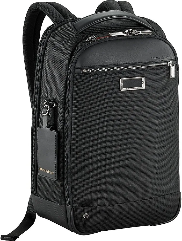 Briggs & Riley @ Work Medium Slim Backpack, Black, Large