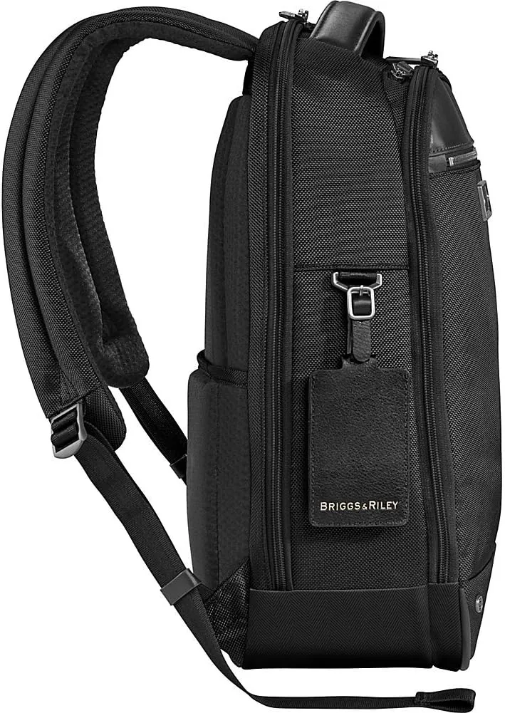 Briggs & Riley @ Work Medium Slim Backpack, Black, Large
