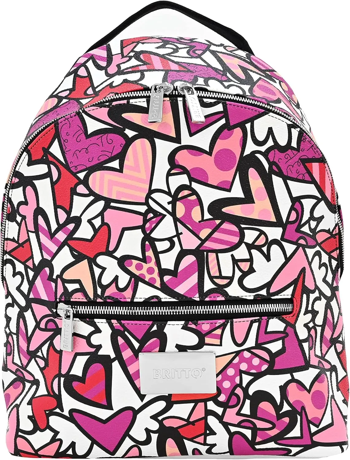 BRITTO Romero Vegan Leather Small Backpack, Alive