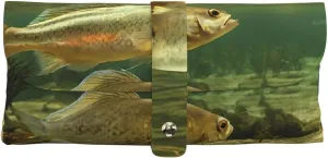 (Brook Trout Fly Fishing) Fashionable Practical Eyeglass Bag Pu Leather Sunglass Pouch For Perfect Protection Men And Women, White, One Size
