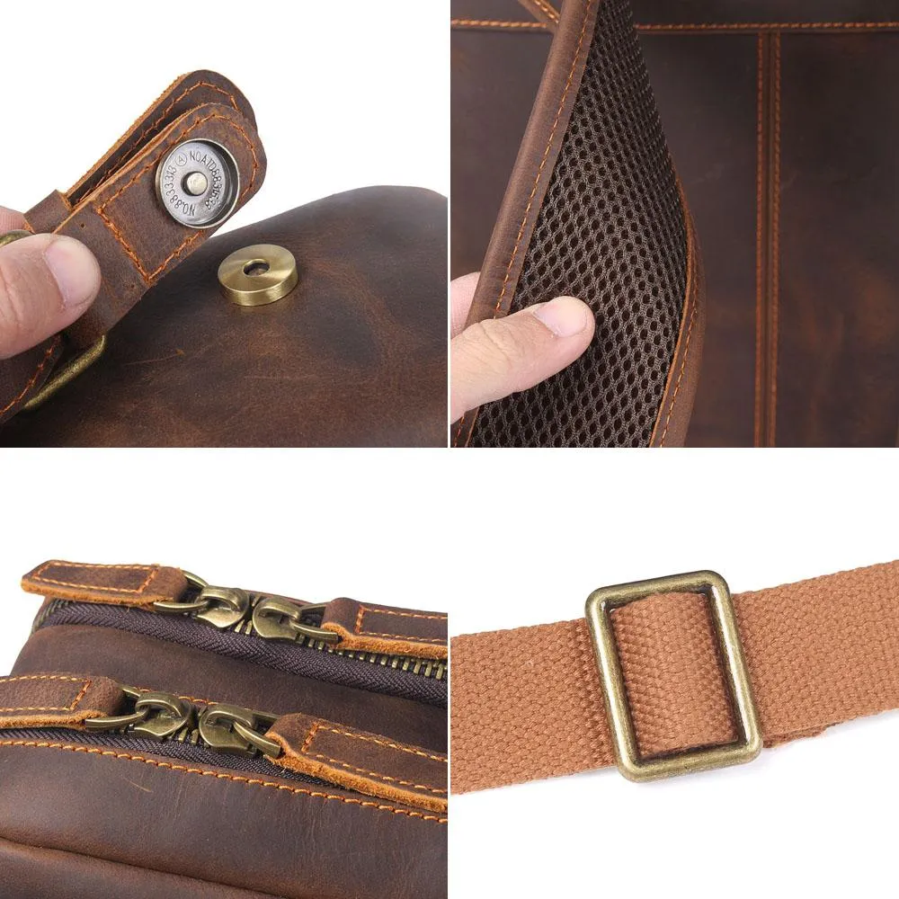Brown Leather Backpack | BIEFELD
