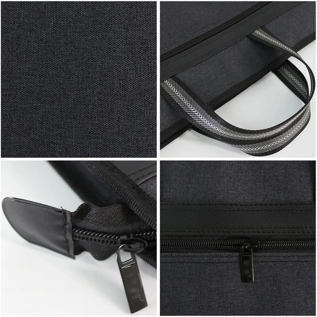 Business A4 Bag Handbag Zip Canvas Pack Multi Layer Thickened Men's Office Bag