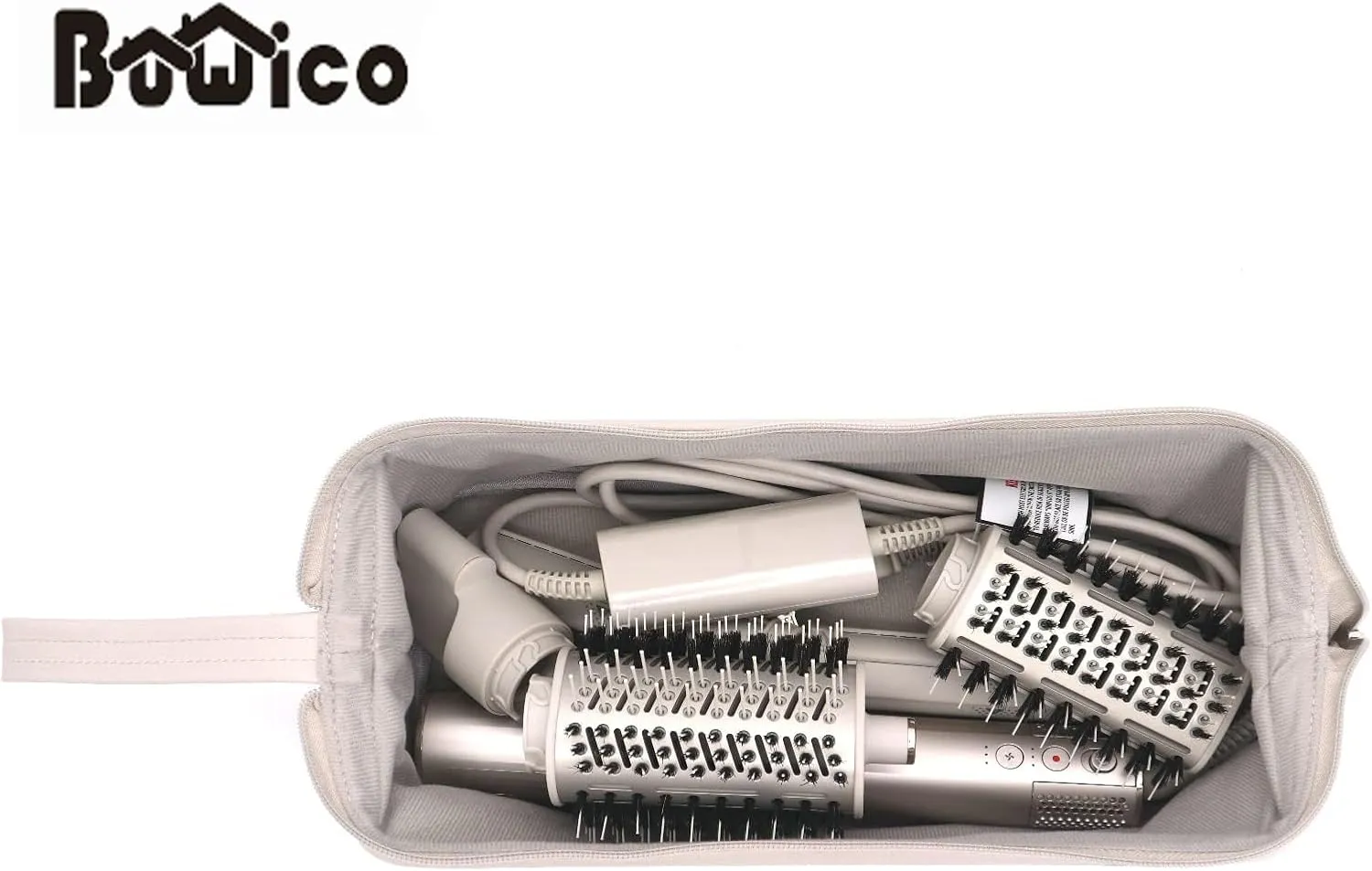 Buwico Airwrap Travel Case for Dyson/Shark Flexstyle, Travel Pouch for Dyson Airwrap/Shark Flexstyle Complete Styler and Attachments, Travel Bag for Dyson/Shark Hair Dryer