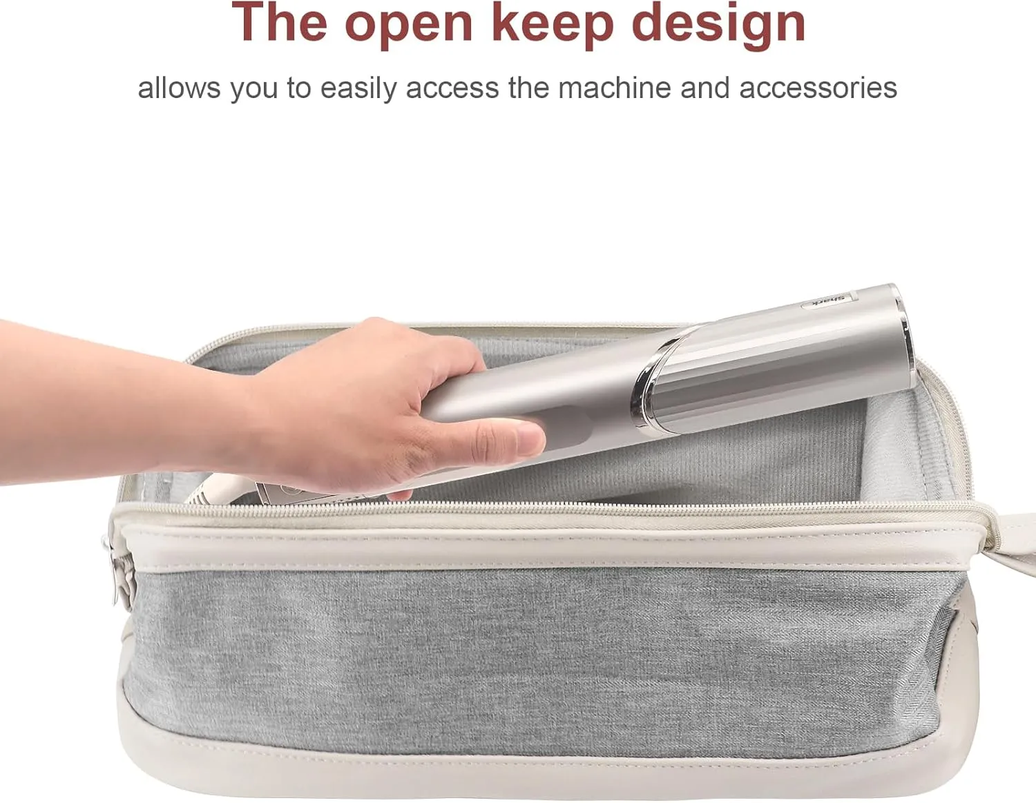 Buwico Airwrap Travel Case for Dyson/Shark Flexstyle, Travel Pouch for Dyson Airwrap/Shark Flexstyle Complete Styler and Attachments, Travel Bag for Dyson/Shark Hair Dryer